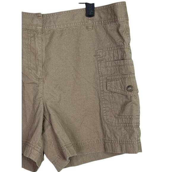 J. Crew Cotton Classic Chino Utility Flat Front Pocket Casual Shorts 10 Khaki - Picture 2 of 15